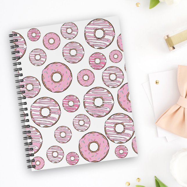 Muster von Donuts, rosa Donuts, Sprinklen Planer (Von Creator hochgeladen)