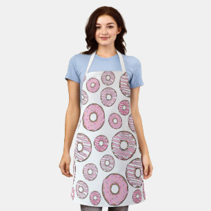 Muster von Donuts, rosa Donuts, Sprinklen Schürze
