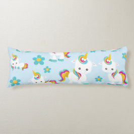 Muster von Einhörnern, Niedlichen Einhörnchen, Blu Seitenschläferkissen