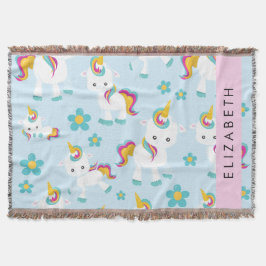 Muster von Einhörnern, Niedlichen Einhörnchen, Ihr Decke