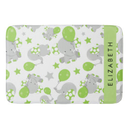 Muster von Elefanten, Niedliche Elefanten, Ihr Nam Badematte