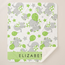 Muster von Elefanten, Niedliche Elefanten, Ihr Nam Sherpadecke