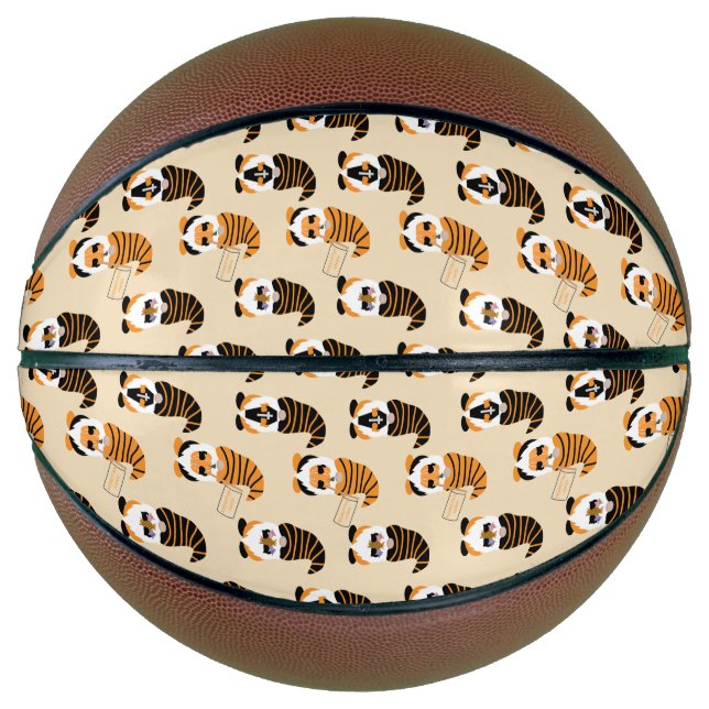 Muster von Gnomen, Halloween-Gnomen-Trick oder -Be Basketball (Vorderseite)