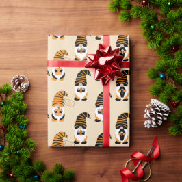 Muster von Gnomen, Halloween-Gnomen-Trick oder -Be Geschenkpapier