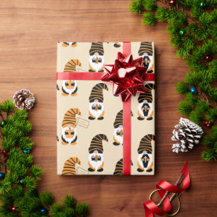 Muster von Gnomen, Halloween-Gnomen-Trick oder -Be Geschenkpapier