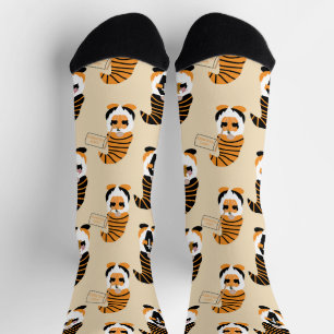 Muster von Gnomen, Halloween-Gnomen-Trick oder -Be Socken