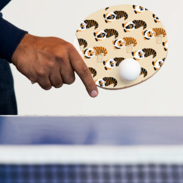 Muster von Gnomen, Halloween-Gnomen-Trick oder -Be Tischtennis Schläger