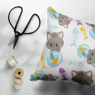 Muster von Katzen, Niedlichen Katzen, Kätzchen, Fi Kissenbezug