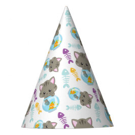 Muster von Katzen, Niedlichen Katzen, Kätzchen, Fi Partyhütchen