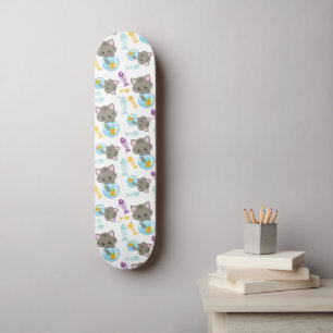 Muster von Katzen, Niedlichen Katzen, Kätzchen, Fi Skateboard