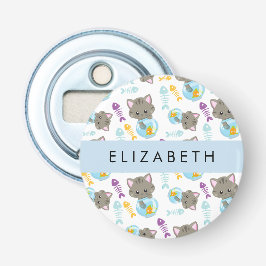 Muster von Katzen, Niedlichen Katzen, Kätzchen, Ih Flaschenöffner
