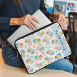 Muster von Llamas, Alpacas, Blume, Ihr Name Laptopschutzhülle<br><div class="desc">Niedlich,  lustig und bezaubernd mit Lamas,  Alpakas und Blume. Modernes und trendiges Geschenk,  perfekt für den Lama-Liebhaber in Ihrem Leben. Personalisieren Sie diese durch Hinzufügen von Namen,  Spitznamen,  Monogramm oder Initialen.</div>