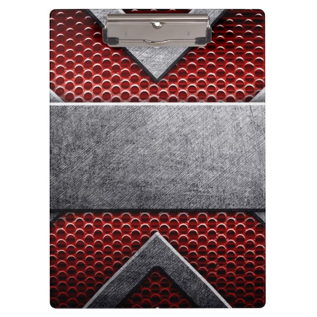 Muster von Metallplatten Klemmbrett (Vorderseite)