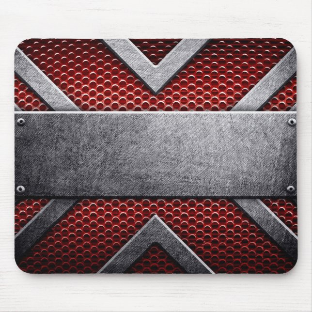 Muster von Metallplatten Mousepad (Vorne)