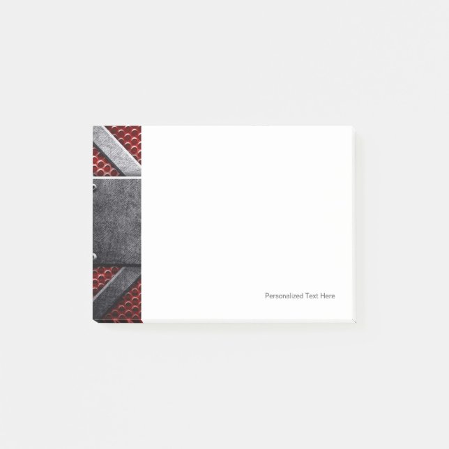 Muster von Metallplatten Post-it Klebezettel (Vorderseite)