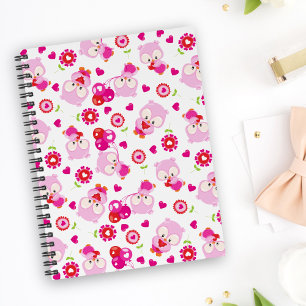 Muster von Ölen, Niedlichen Ölen, rosa Ölen, Herz Planer