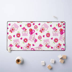 Muster von Ölen, Niedlichen Ölen, rosa Ölen, Herz Schreibtischunterlage