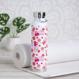 Muster von Ölen, Niedlichen Ölen, rosa Ölen, Herz Trinkflasche