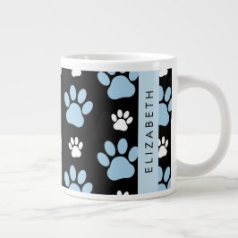 Muster von Paws, blauen Paws, Hundeschlitten, Ihr  Jumbo-Tasse