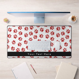 Muster von Paws, Hundebügen, Katzen, roten Paws Schreibtischunterlage