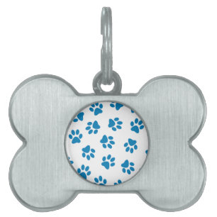 Muster von Paws, Hundeschäften, blauen Pfoten Tiermarke