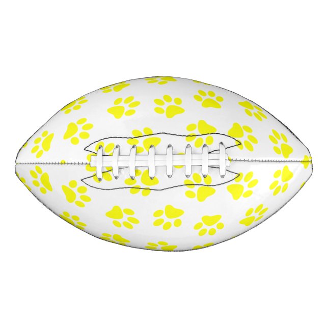 Muster von Paws, Hundeschäften, gelben Pfoten Football (Vorderseite)