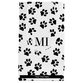Muster von Paws, Hundeschäften, Katzenpaws, schwar Kleine Geschenktüte