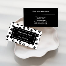 Muster von Paws, Hundeschäften, Katzenpaws, schwar