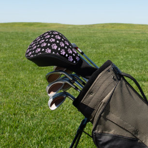 Muster von Paws, Hundeschäften, Lilac-Pfoten, Herz Golf Headcover