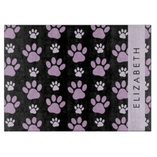 Muster von Paws, Lilac Paws, Dog Paws, Ihr Name Schneidebrett