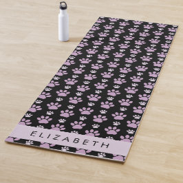 Muster von Paws, Lilac Paws, Dog Paws, Ihr Name Yogamatte