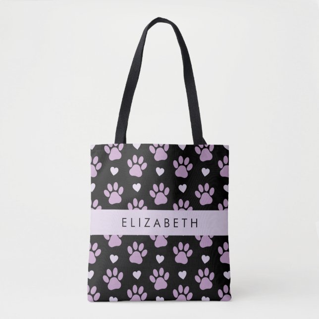 Muster von Paws, Lilac Paws, Herz, Ihr Name (Vorderseite)