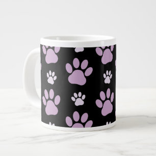 Muster von Paws, Lilac Paws, Hundepfen, Paw Prints Jumbo-Tasse
