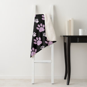 Muster von Paws, Lilac Paws, Hundepfen, Paw Prints Sherpadecke