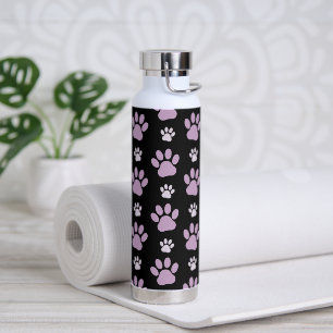 Muster von Paws, Lilac Paws, Hundepfen, Paw Prints Trinkflasche