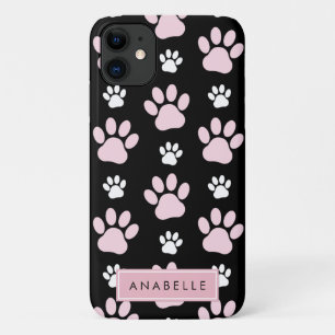 Muster von Paws, rosa Paws, Dog Paws, Ihr Name Case-Mate iPhone Hülle
