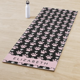 Muster von Paws, rosa Paws, Dog Paws, Ihr Name Yogamatte