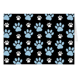 Muster von Pfoten, blauen Pfoten, Hundepfoten, Tie