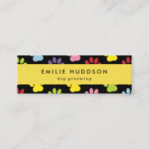 Muster von Pfoten, Hunde-Groomer, Hunde-Walker, Pe