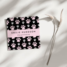 Muster von Pfoten, Hunde-Groomer, Hunde-Walker, Pe