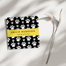 Muster von Pfoten, Hunde-Groomer, Hunde-Walker, Pe