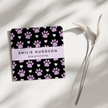 Muster von Pfoten, Hunde-Groomer, Hunde-Walker, Pe