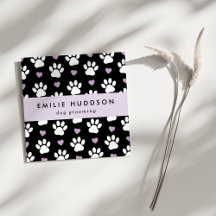 Muster von Pfoten, Hunde-Groomer, Hunde-Walker, Pe