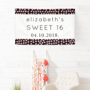 Muster von Pfoten, rosa Pfoten, Hundepfähle, süß 1 Banner