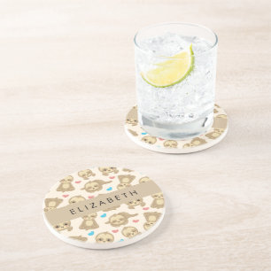 Muster von Schlägen, Niedlichen Schlitzen, Herz, I Getränkeuntersetzer