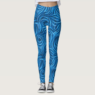 Muster von Spiralen und glatten Linien Leggings
