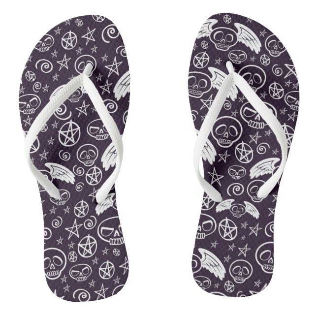 Muster "Voodoo" Flip Flops (Fußbett)