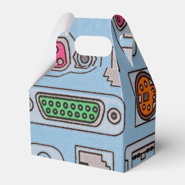 Muster-Vorgeschoß für Computergeek-Inout-Muster Geschenkschachtel (Vorderseite)