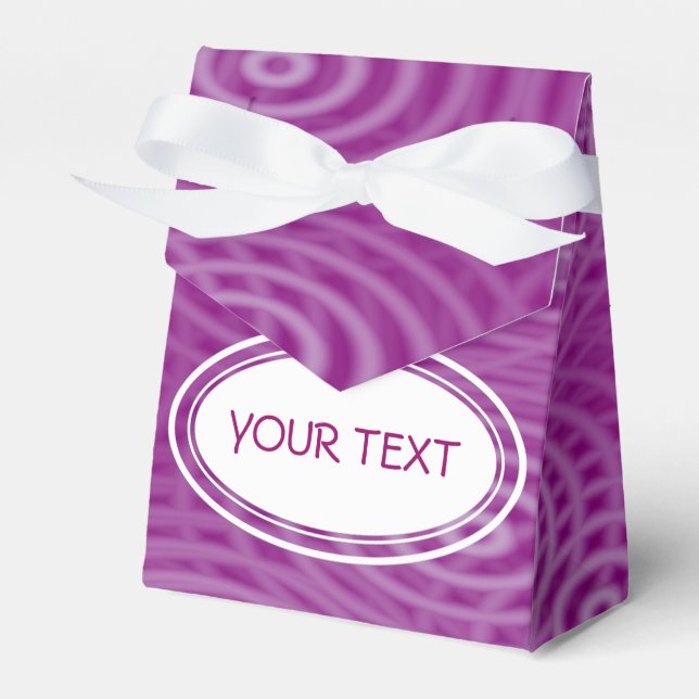 Muster - Wasserarme magenta + Ihr Text Geschenkschachtel (Vorderseite)