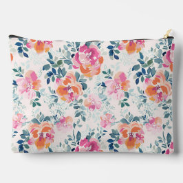 Muster Wasserfarbene Blume Elegantes Blumenmuster Zubehörtasche